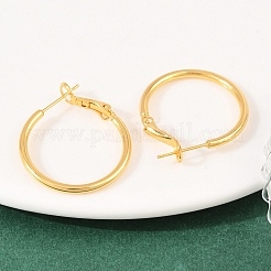 Brass Hoop Earrings&nbsp;EJEW-C171-02G