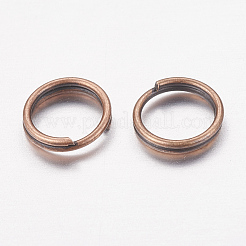 アイアンスプリットリング  ダブルループ丸カン  カドミウムフリー＆ニッケルフリー＆鉛フリー  赤銅鉱  6x1.4mm  内径約5.3mm  約9500個/1000g&nbsp;JRDR6mm-NF