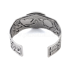 Constellation Alloy Open Cuff Bangles for Women Men&nbsp;LS-BJEW-C064-01AS-08