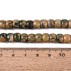 天然のバーダイト石ビーズ連売り  バレル  8~8.5x5.5~6mm  穴：0.8~1mm  約61~66個/連  14.76~15.16インチ（37.5~38.5cm）&nbsp;G-Q616-02A-05