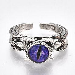 Alloy Cuff Finger Rings&nbsp;RJEW-T006-35B
