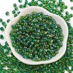 6/0 Inside Colours Fringe Glass Seed Beads&nbsp;SEED-A034-03G