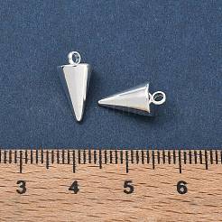 304ステンレスペンダント  スパイク/コーン  銀  13.5x7mm  穴：2mm&nbsp;STAS-G214-47S-02
