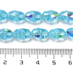 Electroplate Glass Beads Strands&nbsp;EGLA-D030-04D