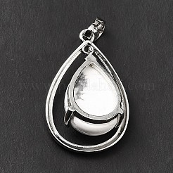 Natural Howlite Pendants&nbsp;G-B033-04P-15