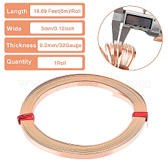 Copper Flat Bezel Wire&nbsp;CWIR-WH0016-02A