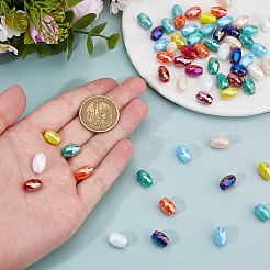 63Pcs 9 Colors Electroplate Glass Beads&nbsp;EGLA-DC0001-19