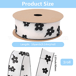 1Roll Printed Polyester Chiffon Ribbons&nbsp;OCOR-CY0002-35D