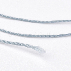 ポリエステル糸  カスタム織りジュエリー作りのために  ライトスチールブルー  1.2mm  約170m /ロール&nbsp;NWIR-K023-1.2mm-18