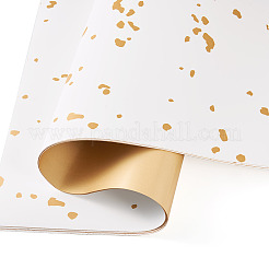 20 Sheets Plastic Gold Foil Flower Bouquets Wrapping Packaging&nbsp;DIY-TAC0025-13A