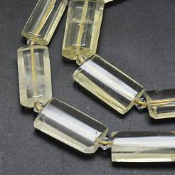 Natural Lemon Quartz(Heated) Beads Strands&nbsp;G-E530-16P