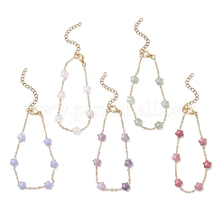 Natural Mixed Gemstone Beaded Link Bracelets&nbsp;BJEW-JB12851
