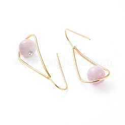 Natural Kunzite Dangle Earrings&nbsp;EJEW-JE03595-01
