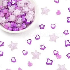 200Pcs 5 Styles Transparent Acrylic Beads&nbsp;TACR-FS0001-54D