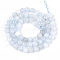 Dyed Natural White Jade Beads Strands&nbsp;G-T139-6mm-60-24