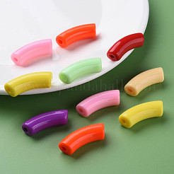 Opaque Acrylic Beads&nbsp;MACR-S372-001B-S