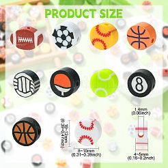 200Pcs Handmade Polymer Clay Beads&nbsp;CLAY-CJ0001-79