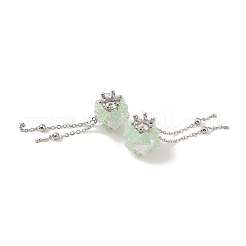 Handmade Polymer Clay Rhinestone Tassel Dangle Beads&nbsp;CLAY-H003-01P-03