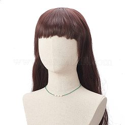 7 個 7 色の天然パール & ガラスシードビーズネックレスセット女性用  ミックスカラー  14.37~14.65インチ（36.5~37.2cm）  1pc /カラー&nbsp;NJEW-JN04184