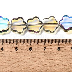 Electroplated Transparent Glass Beads Strands&nbsp;GL-CBA98F0-07E