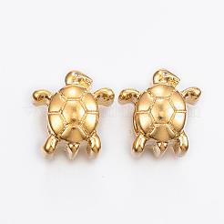 304ステンレススチールヨーロピアンビーズ  大穴ビーズ  カメ  ミックスカラー  13x12x9mm  穴：5mm&nbsp;STAS-H368-23
