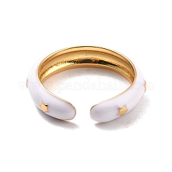 Brass with Enamel Rings&nbsp;RJEW-K236-01B