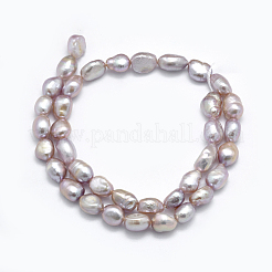 Natural Cultured Freshwater Pearl Beads Strands&nbsp;PEAR-K003-19B