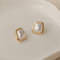 Alloy & Plastic Pearl Stud Earrings for Women&nbsp;WGF814D-01