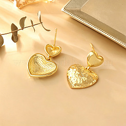 Brass Stud Dangle Earrings for Women&nbsp;WG18752-01