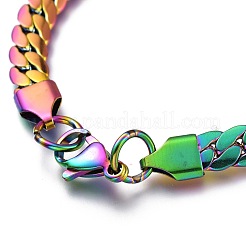 Men's 304 Stainless Steel Cuban Link Chain Bracelets&nbsp;BJEW-O177-02A