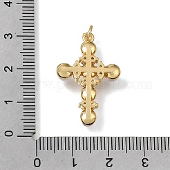 Brass Micro Pave Clear Cubic Zirconia Pendants&nbsp;CU-CBA9883-03C-G