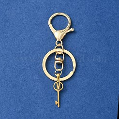 304 Stainless Steel Initial Letter Key Charm Keychains&nbsp;KEYC-YW00004-13