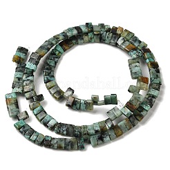 天然アフリカターコイズ (ジャスパー) ビーズ連売り  2穴  長方形  2.5~3x5x2.5mm  穴：0.8mm  約138~140個/連  15.28''~15.31''（38.8~38.9センチメートル）&nbsp;G-Z045-A10-01