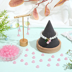 透明アクリルビーズキャップ 600 個  チューリップの花  スズラン  艶消し  パールピンク  10x6mm  穴：1.5mm&nbsp;FACR-SC0001-02