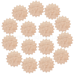 15Pcs Wood Chips&nbsp;WOOD-WR0001-26B