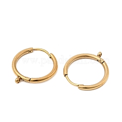 304 Stainless Steel Huggie Hoop Earring Findings&nbsp;STAS-C161-03G