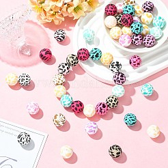 シリコンビーズ  ラウンド  ミックスカラー  15mm  穴：2.5mm&nbsp;SIL-CJC0003-09