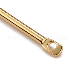 真鍮製のリンクバー  コネクタチャーム  スティック  14KGP本金メッキ  25x2x1mm  穴：1mm&nbsp;KK-WH0035-64B
