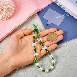 Resin Beads Mobile Straps&nbsp;AJEW-TAC0006-10B
