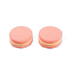 不透明樹脂デコデンカボション  マカロン  ライトコーラル  23x13.5mm&nbsp;CRES-S307-014D