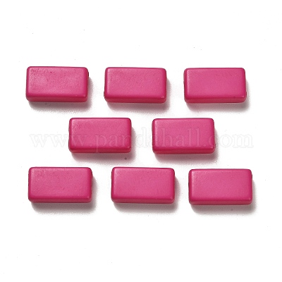 不透明なアクリルビーズ  長方形  赤ミディアム紫  18.5x10x6mm  穴：2mm  約450個/500g&nbsp;OACR-A030-03B-1