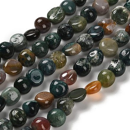 Natural Indian Agate Beads Strands G-P497-01E-89-1