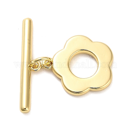 Brass Toggle Clasps KK-L229-010G-1