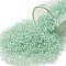 TOHO 11/0 Round Beads, Japanese Seed Beads, (1065) Mint Lined Crystal, 2.2mm, Hole: 0.8mm, about 5555pcs/50g