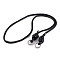 PU Leather & Alloy Phone Hand Strap Chains, Purse Chains, Black, 116cm