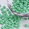 Baking Paint 8/0 Glass Seed Beads, Round, Aquamarine, 3x1.5~3mm, Hole: 1mm, about 10000pcs/bag, about 450g/bag