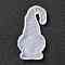Easter Theme DIY Pendant Silicone Mold, Resin Casting Molds, for UV Resin, Epoxy Resin Jewelry Making, Dwarfs, White, 80x45x6mm, Hole: 2.5mm