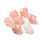 Opaque Acrylic Beads, Glitter Beads, Rice, Light Salmon, 16x13.8x11.5mm, Hole: 1.8mm, about 333pcs/500g