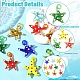 5Pcs Handmade Lampwork Pendants&nbsp;LAMP-YW0001-85-5