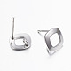 Non-Tarnish 304 Stainless Steel Stud Earring Findings&nbsp;STAS-I071-15P-2